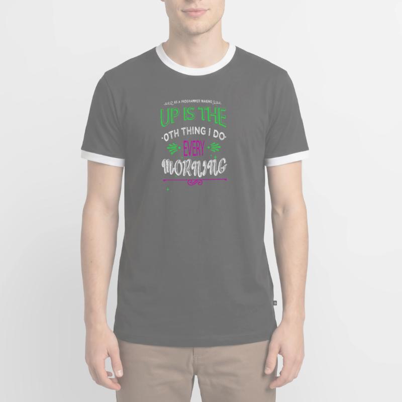 computer scientist frontend developer computer Männer Kontrast-T-Shirt