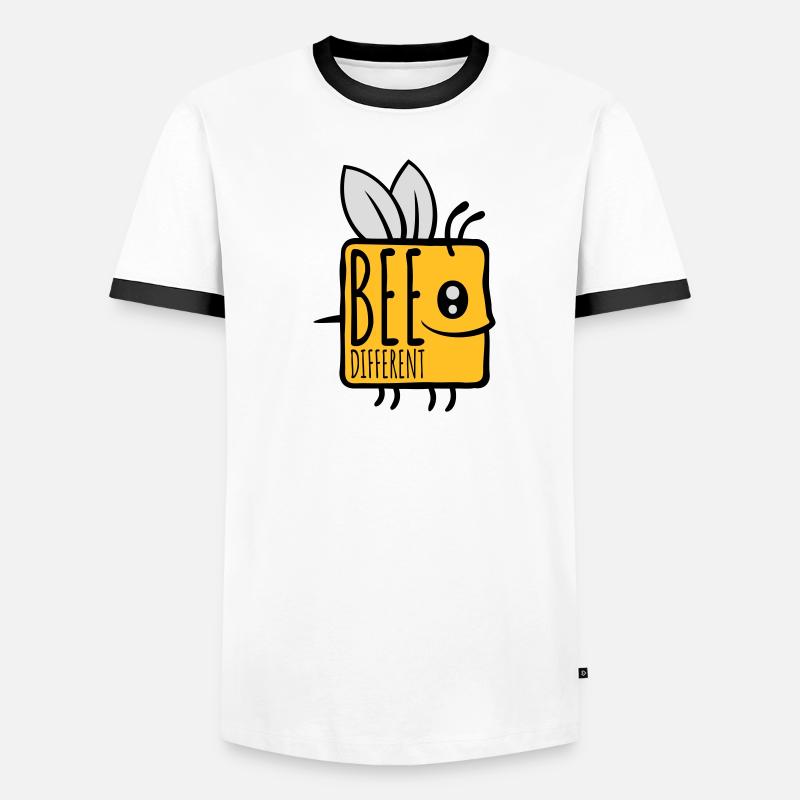 bee different Spruch Zitat Männer Kontrast-T-Shirt
