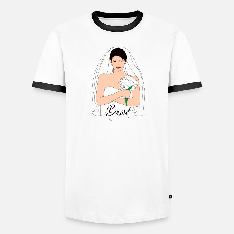 Noir de mariée 1 T-shirt contrasté Homme