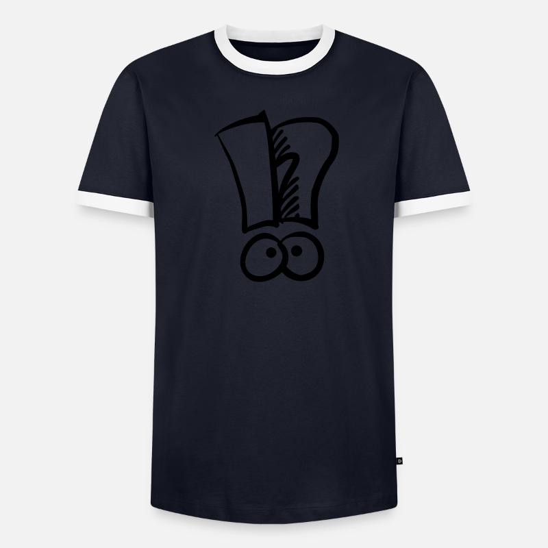 Exclamation mark question mark Men's Ringer Shirt