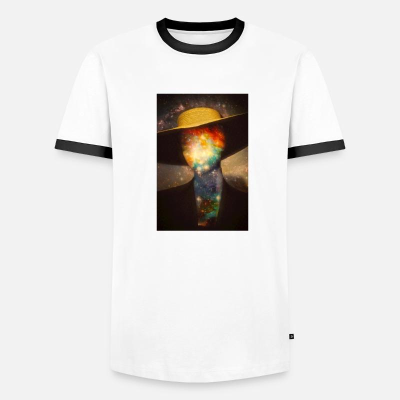 Face spatiale T-shirt contrasté Homme