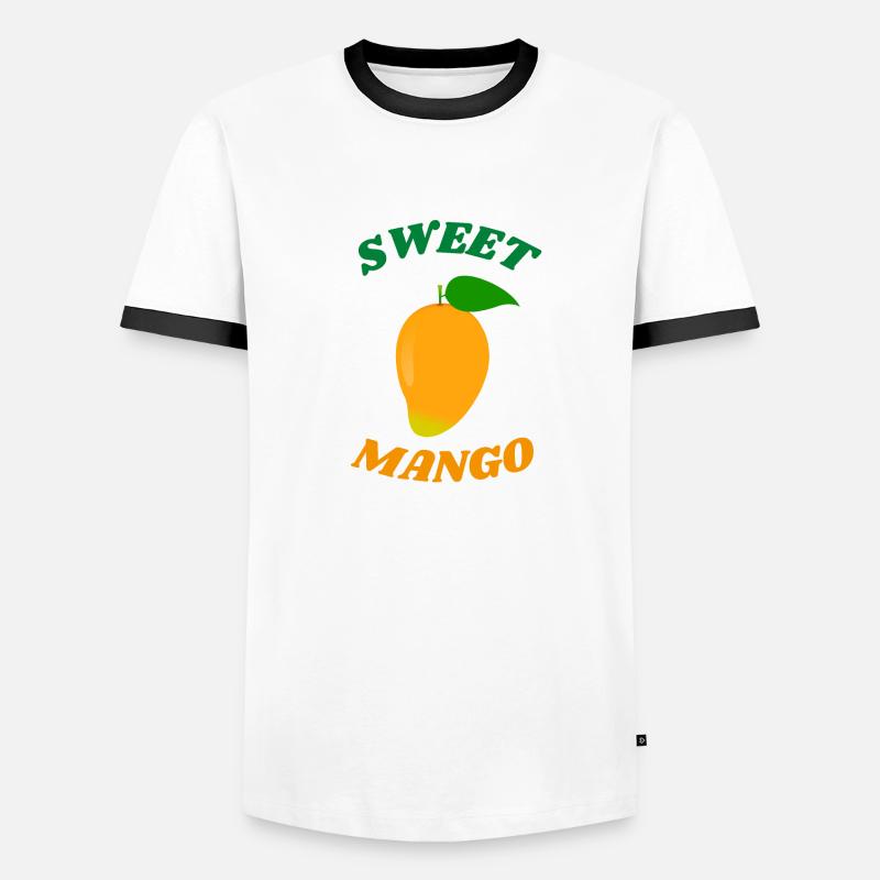 SWEET MANGO Männer Kontrast-T-Shirt