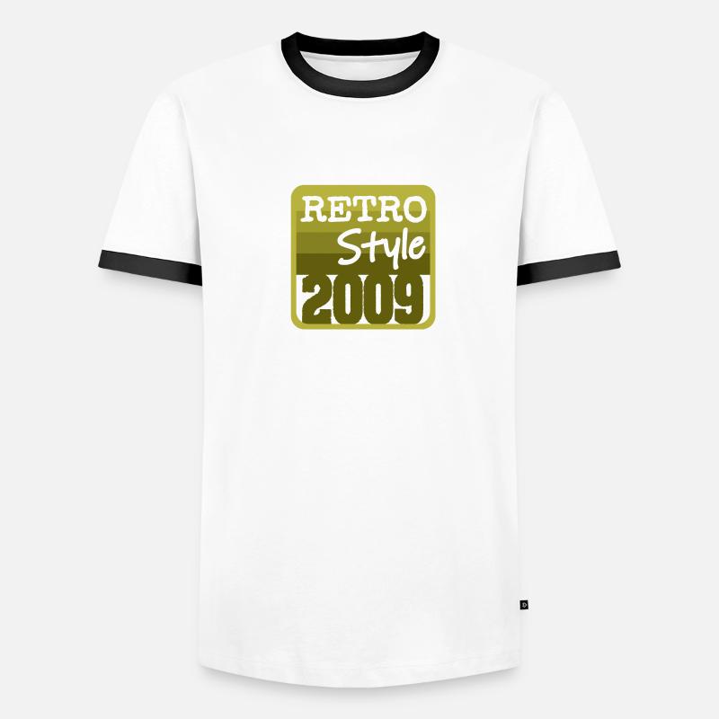 2009 Männer Kontrast-T-Shirt