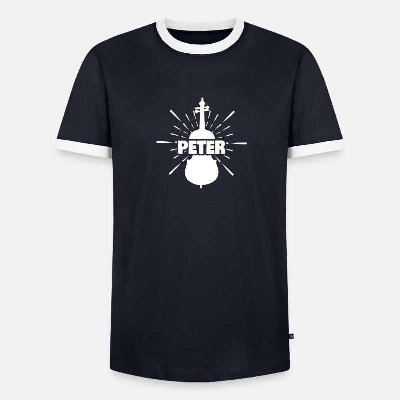 First name Peter Men's Ringer Shirt