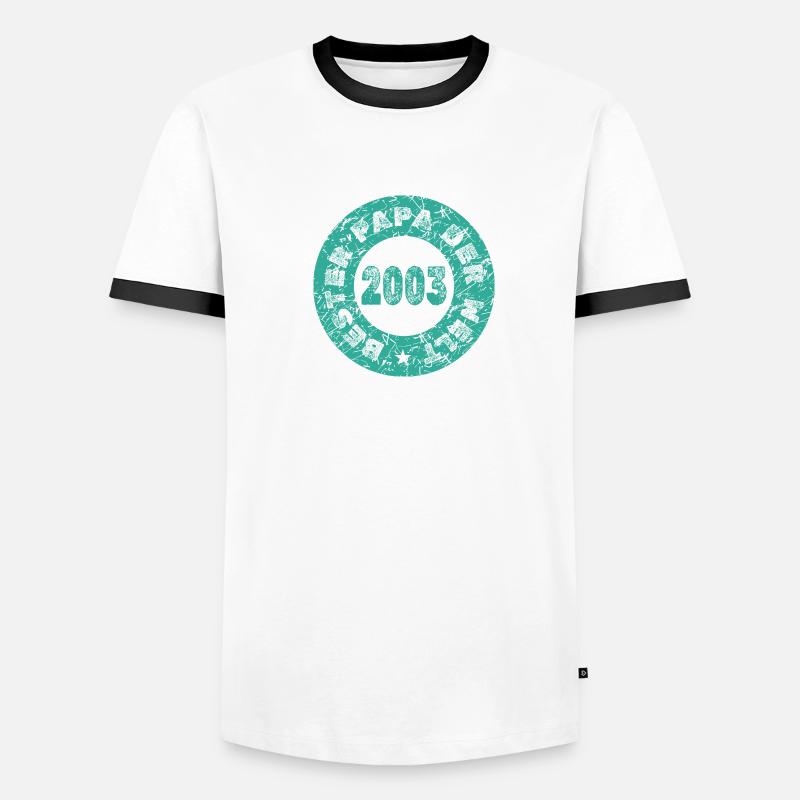 2003 Männer Kontrast-T-Shirt