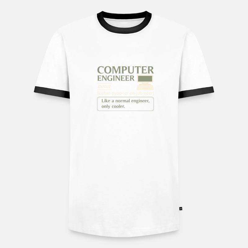 Computer Engineer definition Männer Kontrast-T-Shirt