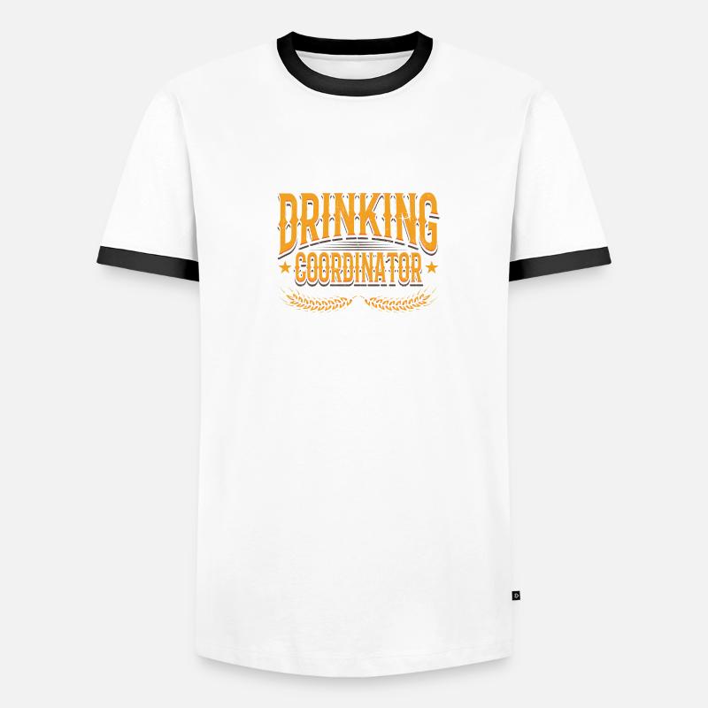 Drinking Coordinator Männer Kontrast-T-Shirt