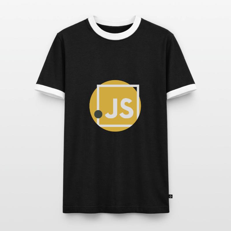 JavaScript point JS T-shirt contrasté Homme