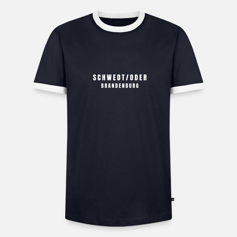 Schwedt/Oder Brandenburg - Männer Kontrast-T-Shirt - undefined