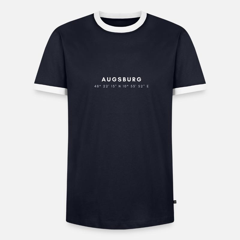 Augsburg coordinates - Men's Ringer Shirt - undefined