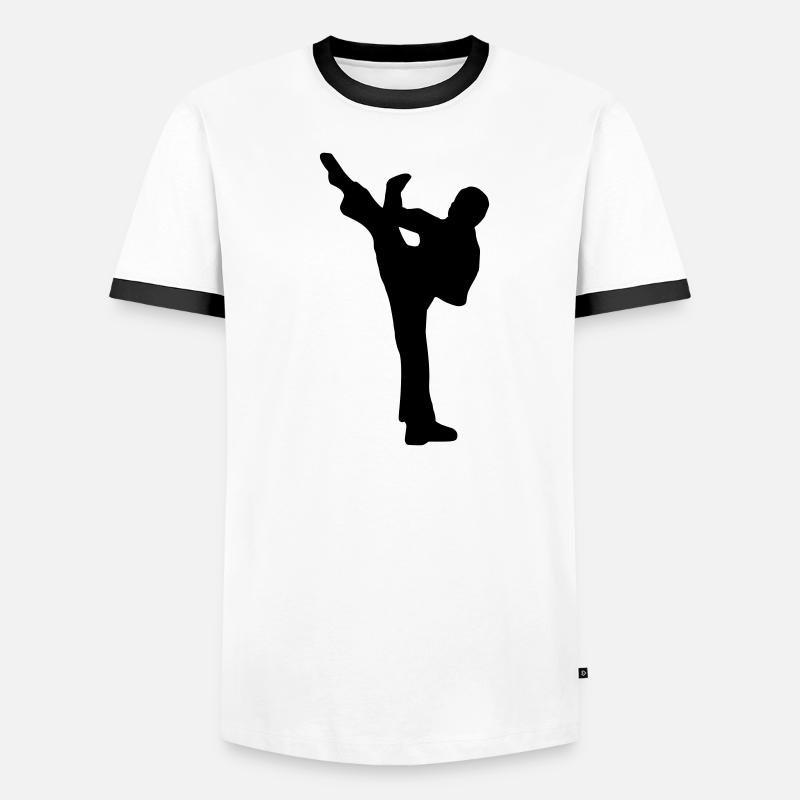 Fight - Kampf - Karate Männer Kontrast-T-Shirt