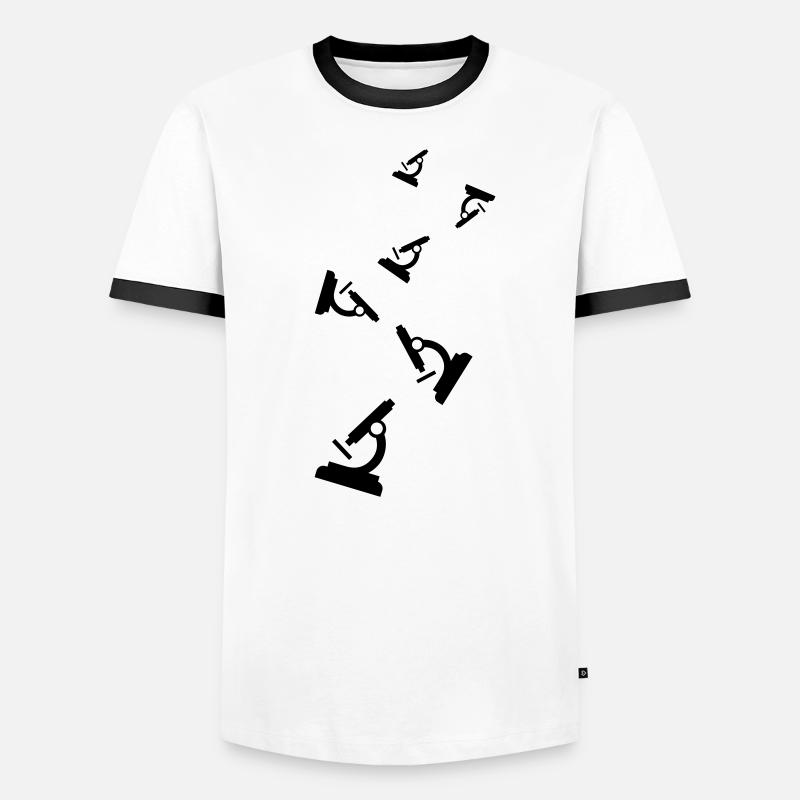 Icône de microscope T-shirt contrasté Homme