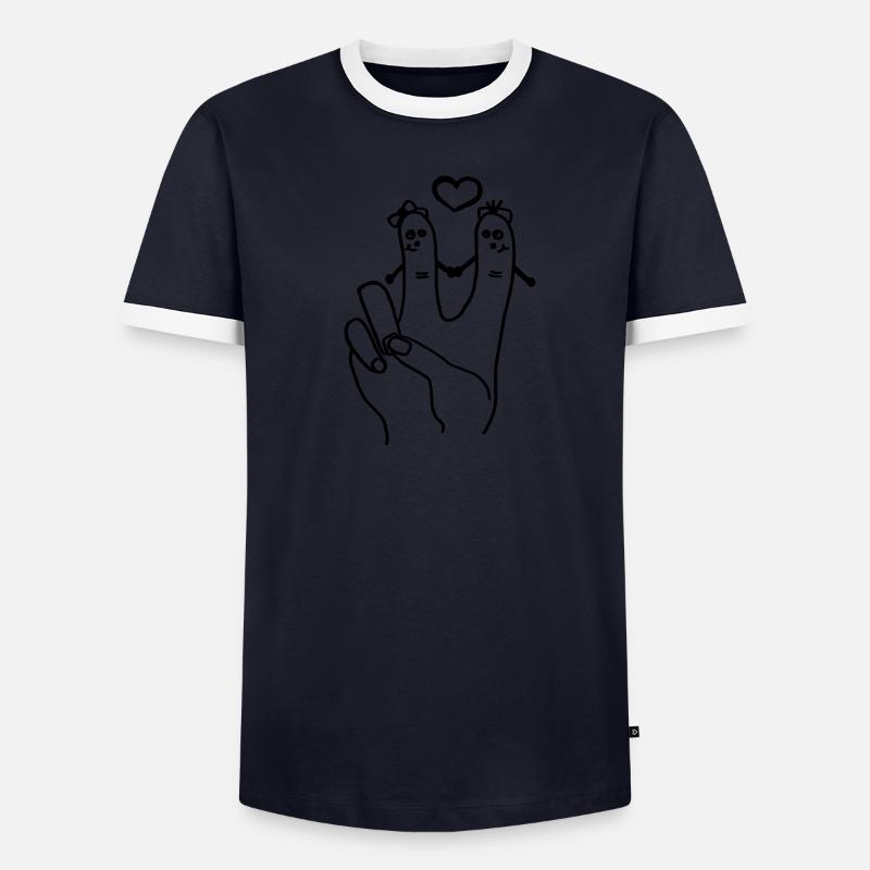 Paix T-shirt contrasté Homme