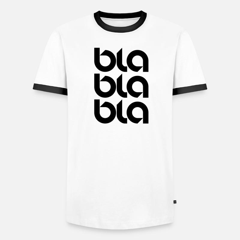Bla Bla Bla Männer Kontrast-T-Shirt