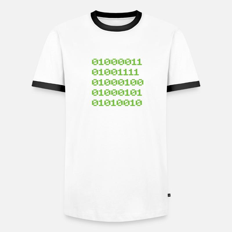 Meilleur codeur de tous les temps Père Hommes Drôle Nerd T-shirt contrasté Homme