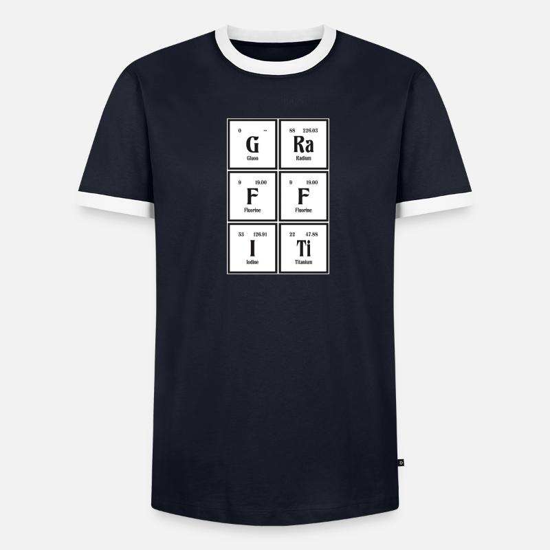 Graffiti-| Periodensystem der Elemente Männer Kontrast-T-Shirt
