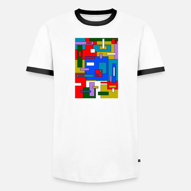 Abstract geometry Men's Ringer Shirt