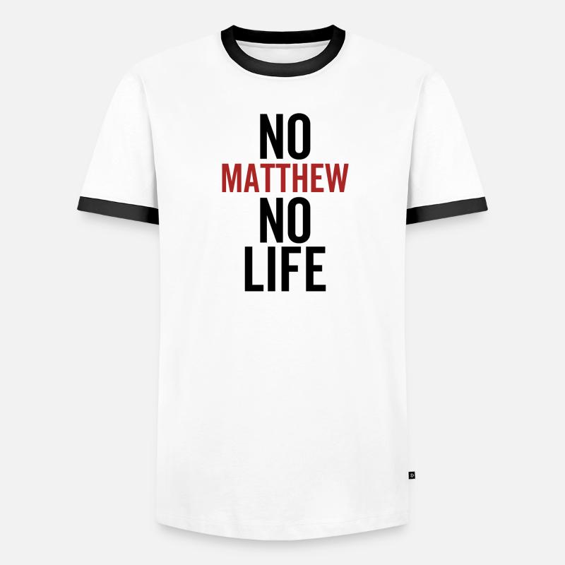 Pas de Matthieu Pas de vie T-shirt contrasté Homme