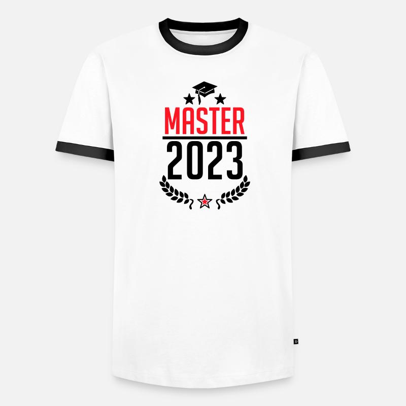 Graduation 2023 - Master 2023 Studies Student Uni Men's Ringer Shirt