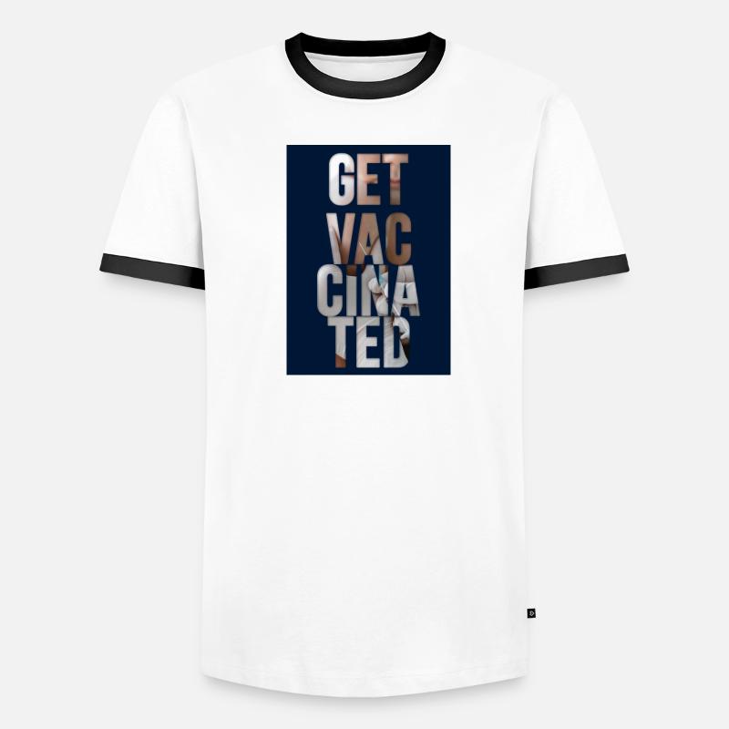 conception creative collage vaccins 1 T-shirt contrasté Homme