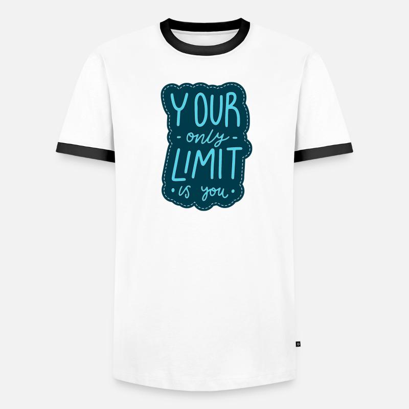 Nur du schränkst ein Männer Kontrast-T-Shirt