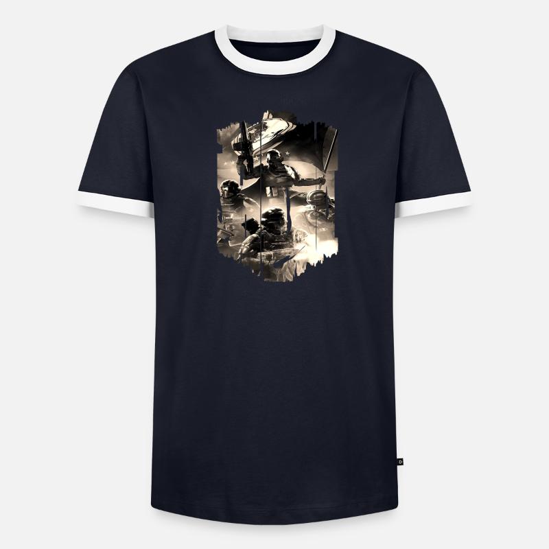 computer pc game technology gamer gaming modern Men's Ringer Shirt