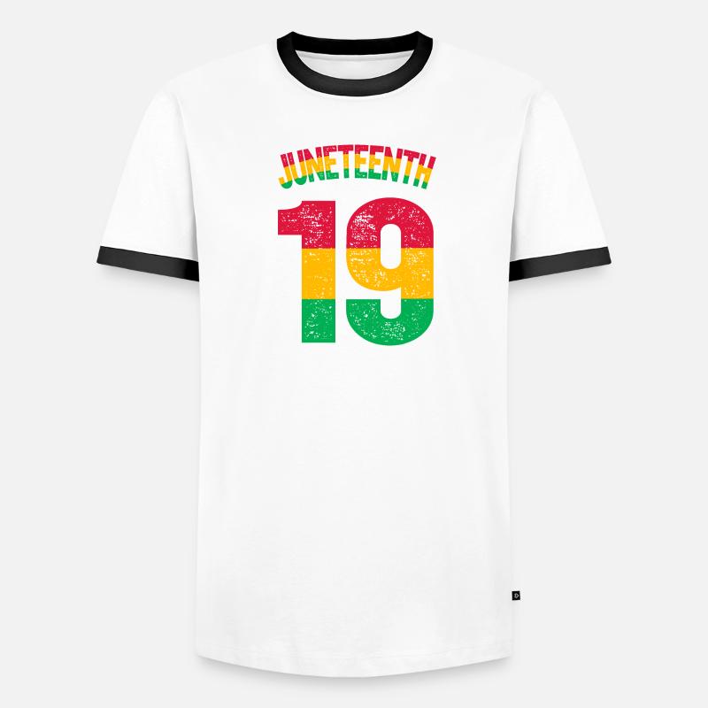 Juneteenth T-shirt contrasté Homme