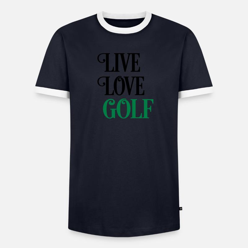 golf T-shirt contrasté Homme