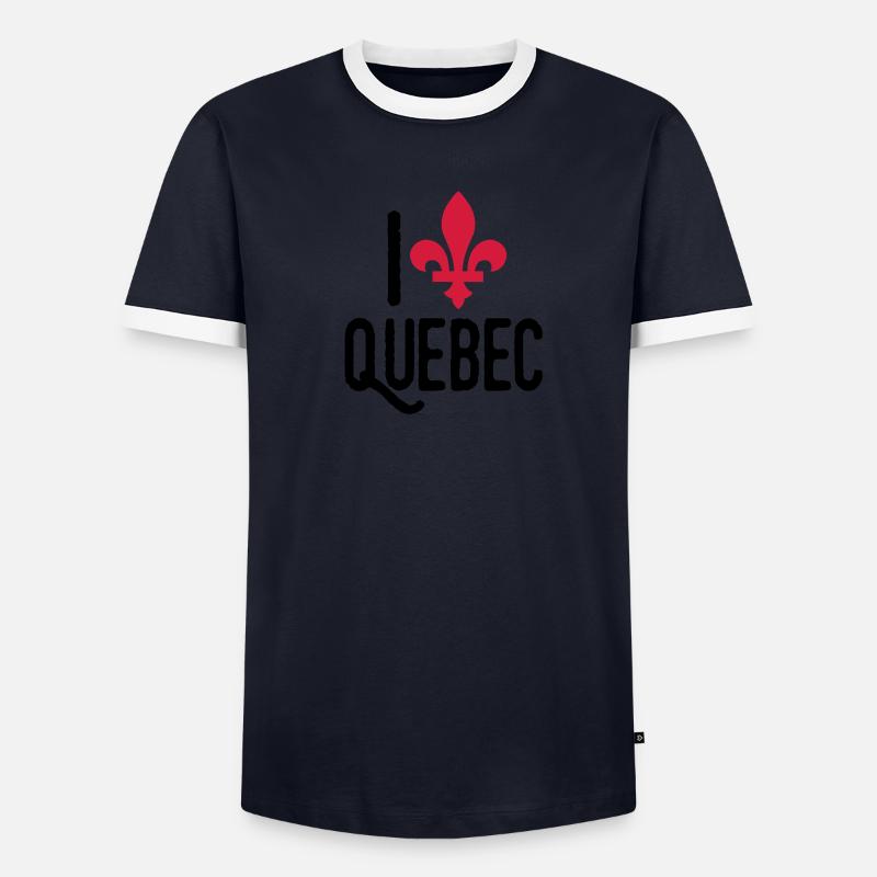quebec Männer Kontrast-T-Shirt
