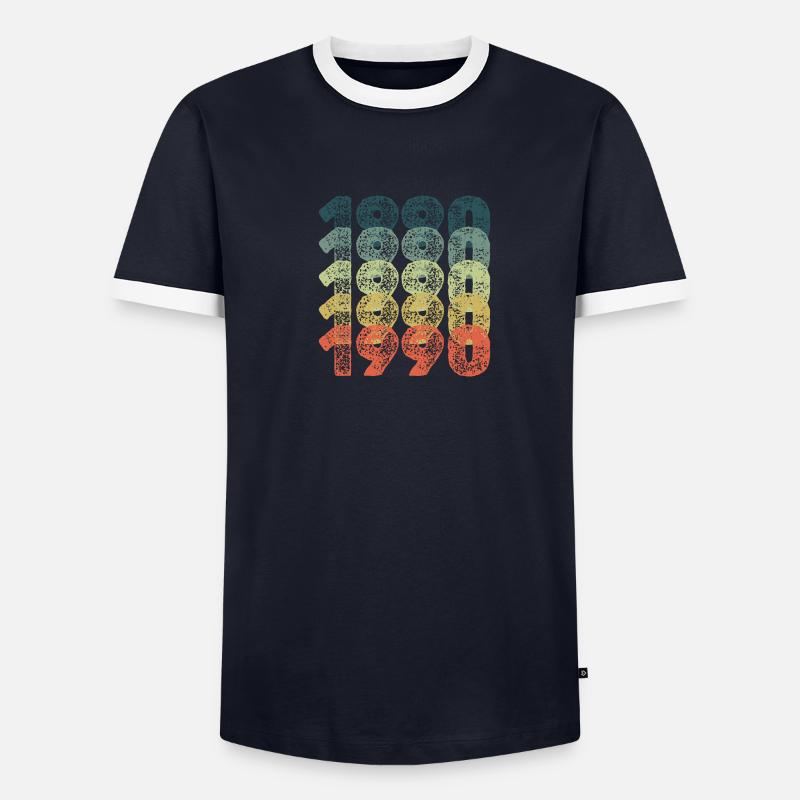 Année 1990 T-shirt contrasté Homme