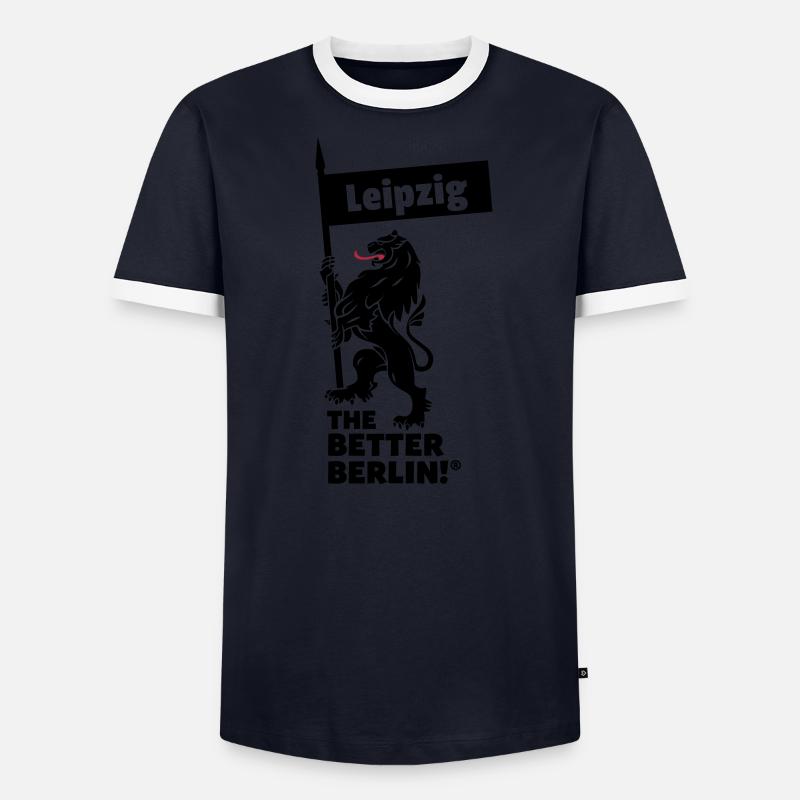 Leipzig THE BETTER BERLIN! - Männer Kontrast-T-Shirt - undefined