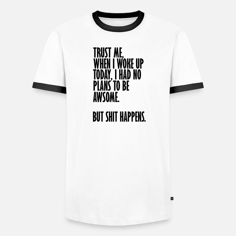 mais la merde arrive T-shirt contrasté Homme
