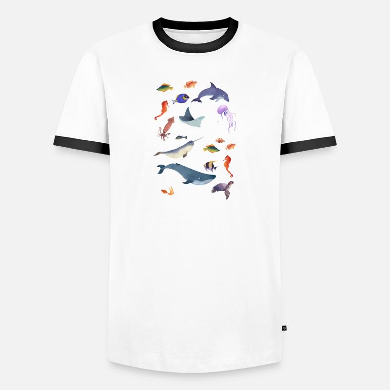 Algue HAARZO T-shirt contrasté Homme