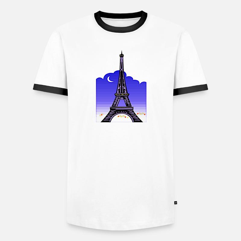 Eiffel Tower Men's Ringer Shirt