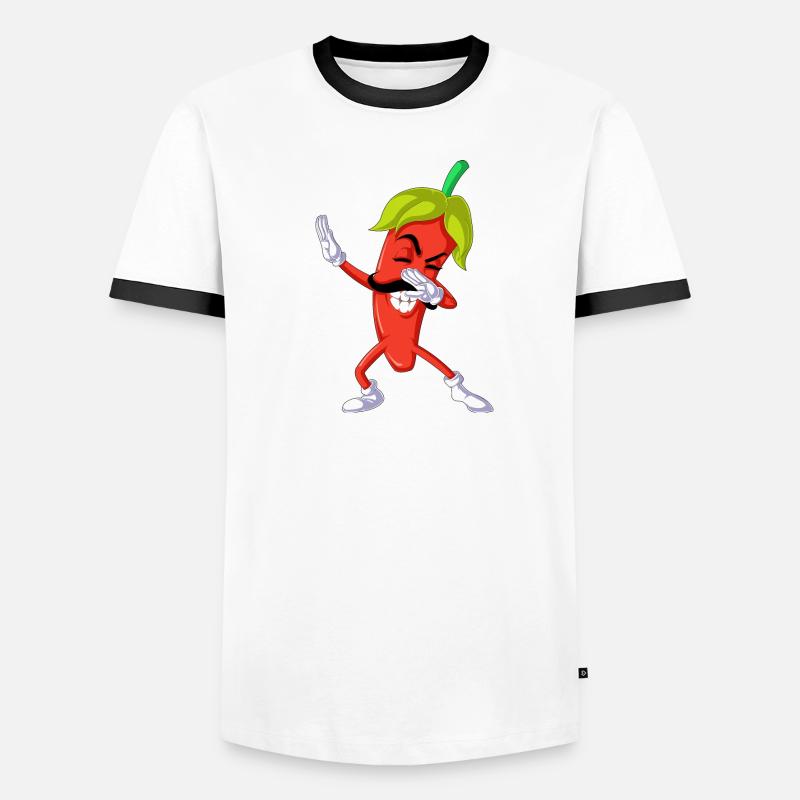 Pfeffer dabbing Männer Kontrast-T-Shirt