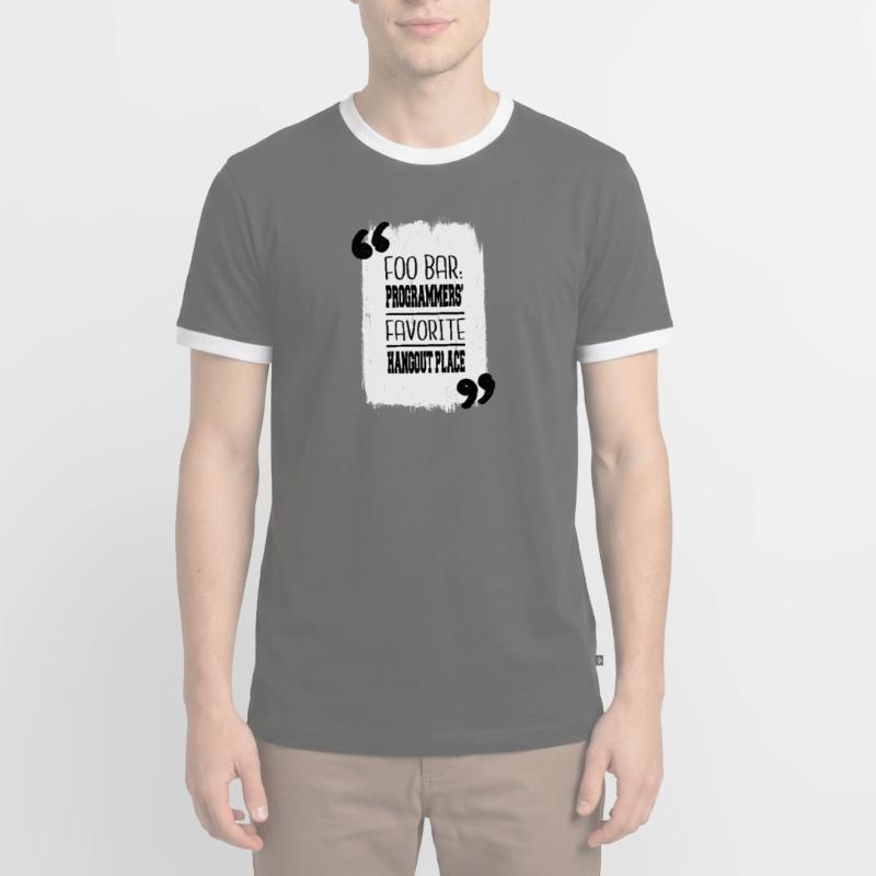 backend developer computer programming Männer Kontrast-T-Shirt