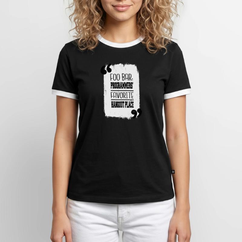 backend developer computer programming Männer Kontrast-T-Shirt