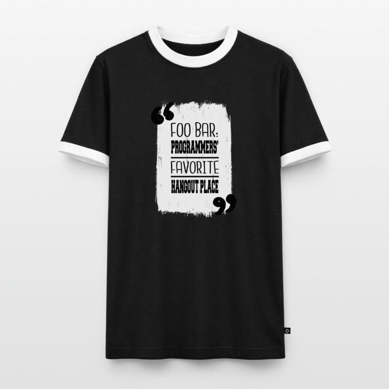 backend developer computer programming Männer Kontrast-T-Shirt