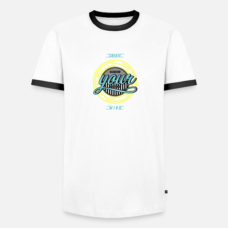 Create your minds T-shirt contrasté Homme