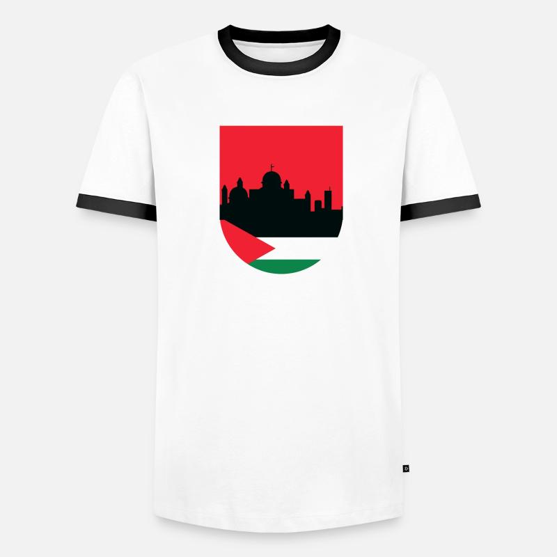 Palestine libre T-shirt contrasté Homme