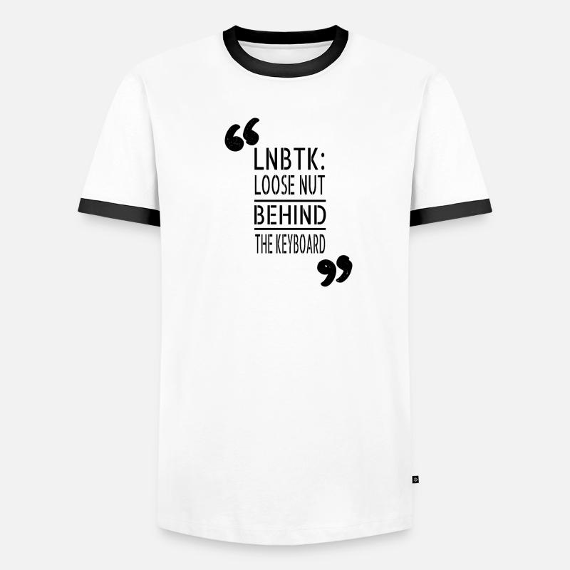 joke encrypt anonymous mask awesome programming Men's Ringer Shirt