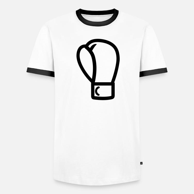 Boxhandschuh Männer Kontrast-T-Shirt