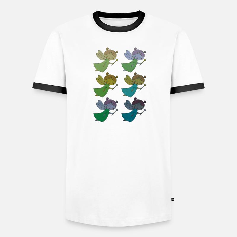Fee 6 fois multicolore T-shirt contrasté Homme