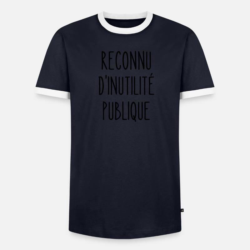 reconnu d'inutilité publique T-shirt contrasté Homme