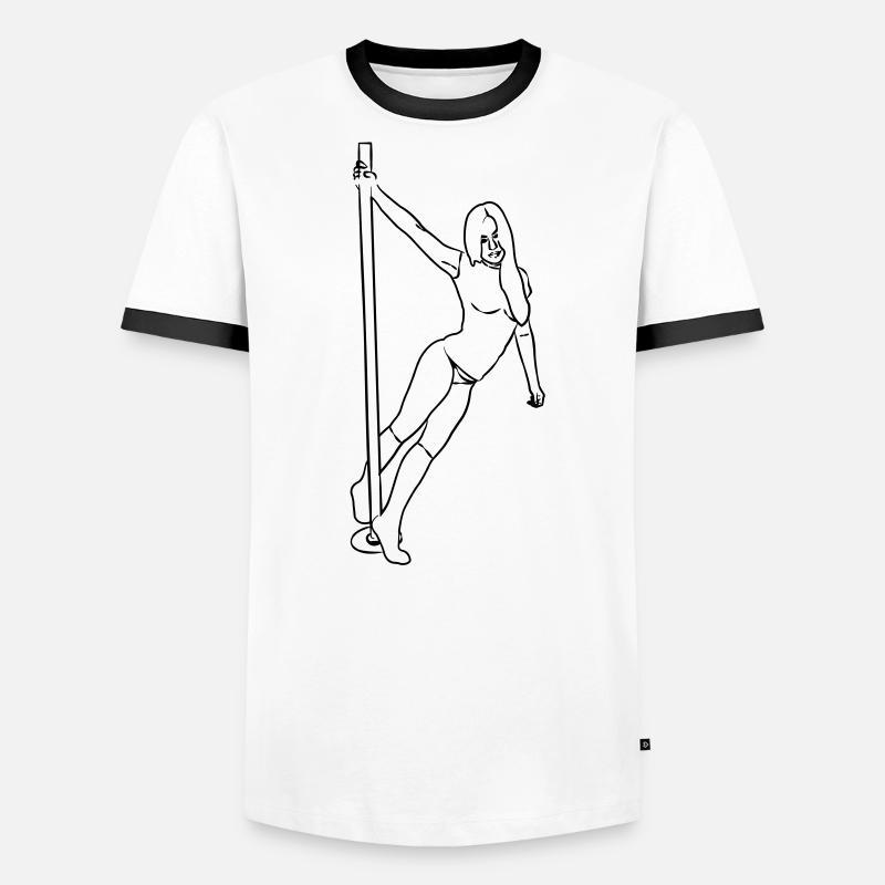 dépouiller perineuronal T-shirt contrasté Homme