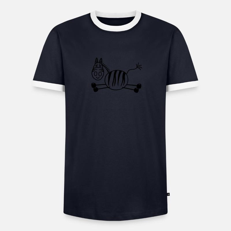 Zebra 4 T-shirt contrasté Homme