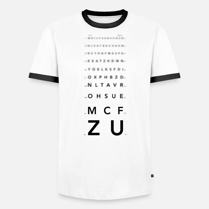 Echelle de Monoyer T-shirt contrasté Homme