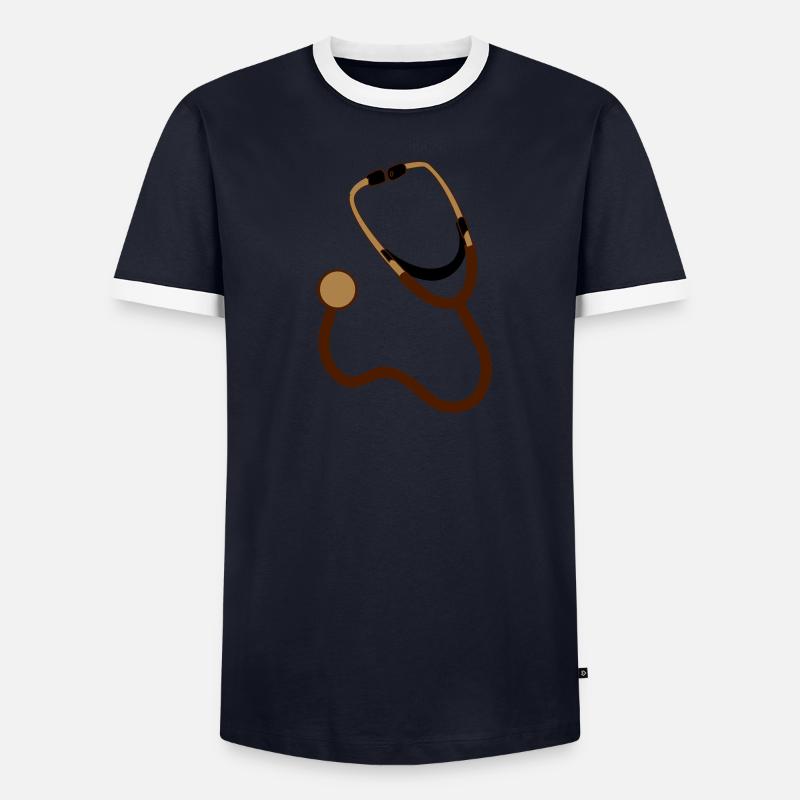 stethoscope T-shirt contrasté Homme