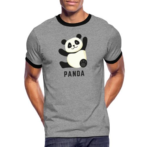 Schattige Panda - Mannen contrastshirt