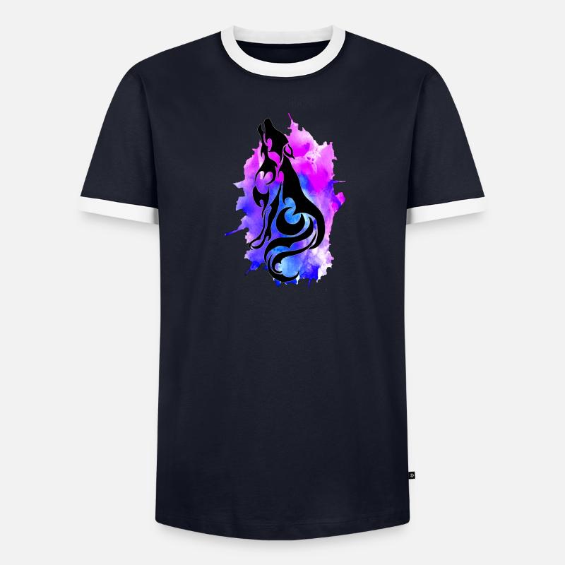 Ink Wolf Men's Ringer Shirt